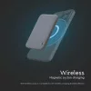 Vezeték nélküli mágneses power bank, 20w, szürke, V-TAC, 23040