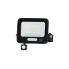 LED smd proiector IP65 negru și cu senzor , 10W , 4000K , alb natural , 900 lm , Optonica , 15849