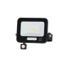 LED smd proiector IP65 negru și cu senzor , 10W , 4000K , alb natural , 900 lm , Optonica , 15849