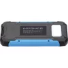 Power bank 10000mah 3.7v napelemes: 1.2w fekete+kék LED: 2w, fekete/kék, Optonica, 7691