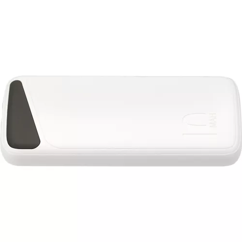 10000mah 3,7v fehér külső akkumulátor, mikro/c típusú, maximális teljesítmény: 22,5w, Optonica, 7693