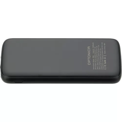 10000mah 3,7v-os fekete mikro/c típusú power bank max. teljesítmény: dc 22,5w, Optonica, 7694