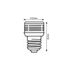 Rábalux , 79026 , SMD-LED , LED izzó , arany , IP20 , E27 , 3000K , 3W