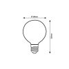 Rábalux , 79076 , Filament-LED , LED Filament , borostyán , IP20 , E27 , 1800K , 4W
