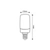 Rábalux , 79089 , Filament-LED , LED Filament , átlátszó , IP20 , E14 , 3000K , 4W
