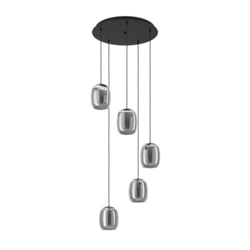 EGLO , 901194 , CIAMPINO , függeszték , E27 , 5X28W , IP20 , szürke