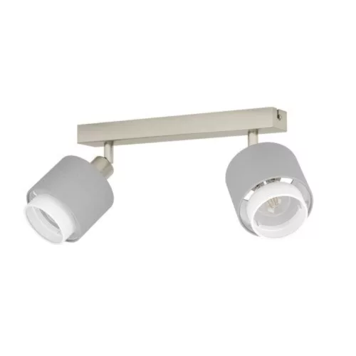 EGLO, 901046, BELLIZZI, spot luminos, E14, 2X7,5W, IP20, gri, alb