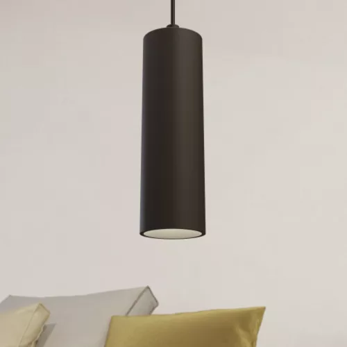 detaliu LED lampă, lampă suspendată, track light, 6W, dimmerabil, CCT, 1 decorativ, 2 decorativ, negru, EGLO TPLUS, 901687