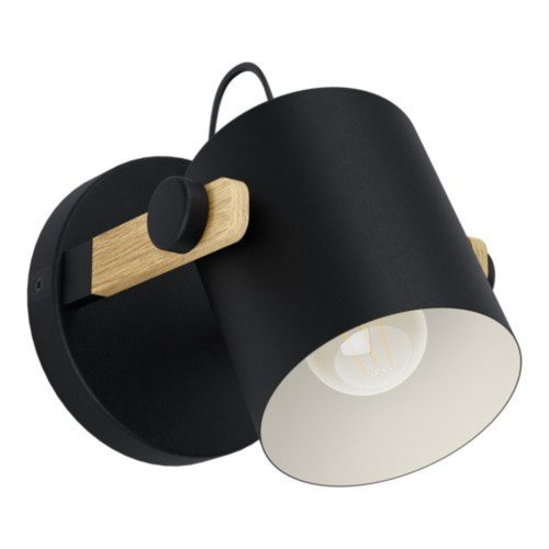 EGLO , 43518 , HORNWOOD , fali lámpa , E27 , 1X28W , IP20 , barna