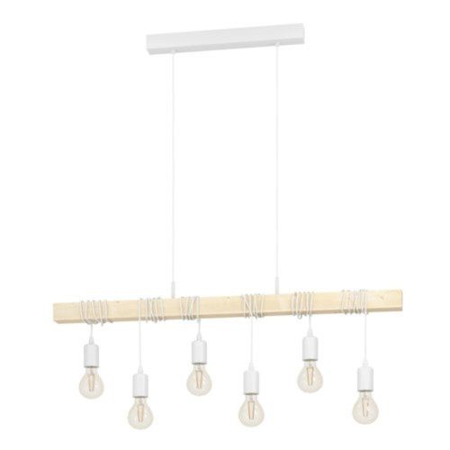 EGLO , 43705 , TOWNSHEND , függeszték , E27 , 6X60W , IP20 , barna