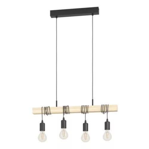 EGLO, 43512, TOWNSHEND, lampă suspendată, E27, 4X60W, IP20