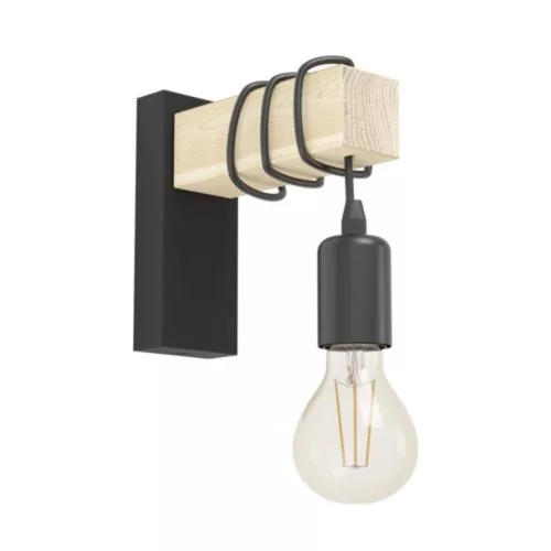 EGLO, 43514, TOWNSHEND, aplică de perete, E27, 1X10W, IP20