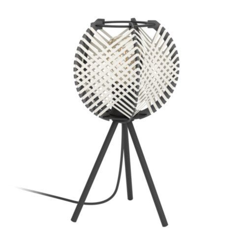 EGLO , 44008 , WAVERTON , asztali lámpa , E27 , 1X40W , IP20 , fehér, fekete