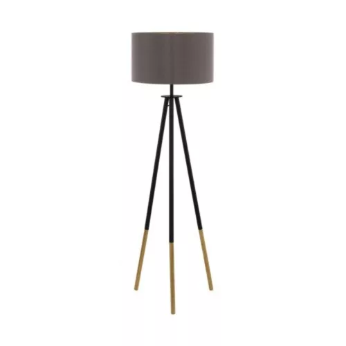 EGLO, 44098, BIDFORD, lampadar, E27, 1X60W, IP20, cappuccino, auriu