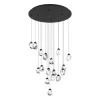 EGLO, 390413, SINDICAT, lampă suspendată, 3000 K, LED, 17X3W, dimmerabil, IP20, transparent
