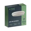 exterior lampă LED de tavan, 24w, 4000K, alb natural, 2500lm, alb, CRI>80, IP54, V-TAC, 23597