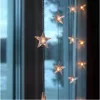 LED decorativ, transparent csillagokkal, interior, 20LED, 1.8 m, alb cald, STAR CURTAIN, EGLO