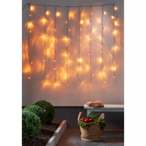LED decorativ, decorativ, exterior, 80 buc LED, 1,3x1,3 m, alb cald, EGLO