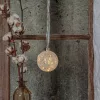 decorațiune LED, ornament pentru brad de Crăciun, interior, 15 cm, 30 buc LED, alb cald, argintiu, EGLO