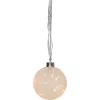 decorațiune LED, ornament pentru brad de Crăciun, interior, 15 cm, 30 buc LED, alb cald, argintiu, EGLO