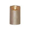 decorațiune LED, interior, lumânare din ceară, auriu, decorativ, cu baterii, 7.5x15, FLAMME RUSTIC, EGLO