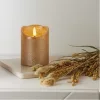 decorațiune LED, interior, lumânare din ceară, auriu, decorativ, cu baterii, 7.5x15, FLAMME RUSTIC, EGLO