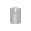 decorațiune LED, interior, lumânare din ceară, argintiu, decorativ, cu baterii, 7.5x10, FLAMME RUSTIC, EGLO