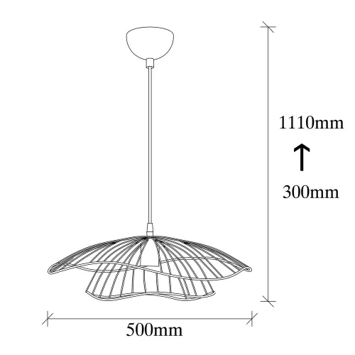 Opviq, 892OPV1841, Tel - 6501, cupru culoare, candelabru, E27