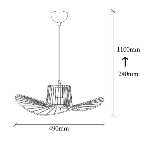 Opviq, 892OPV1721, Tel - 6721, negru culoare, candelabru, E27 cu dulie