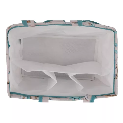Kék filckosár, 30x21x20 cm | 100% polipropilén | Stílusos tárolási megoldás