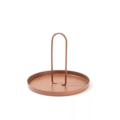 Elegáns réz dekoratív fémtartozék, 20,5 cm