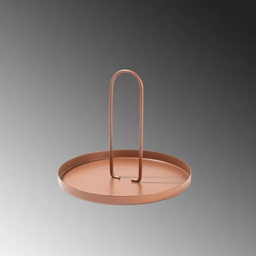 Elegáns réz dekoratív fémtartozék, 20,5 cm