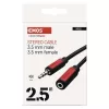 EMOS Jack kábel 3.5mm ST dugó-3.5mm ST dugalj 2.5m, SM5102