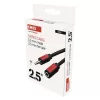 EMOS Jack kábel 3.5mm ST dugó-3.5mm ST dugalj 2.5m, SM5102