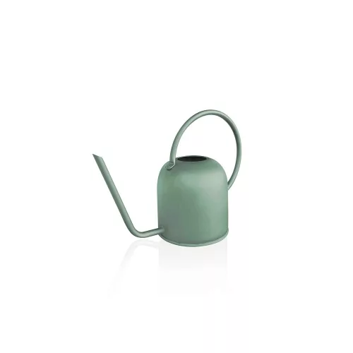 Rozsdamentes acél öntözőkanna, 1500 ml, zöld, 13x13x14cm