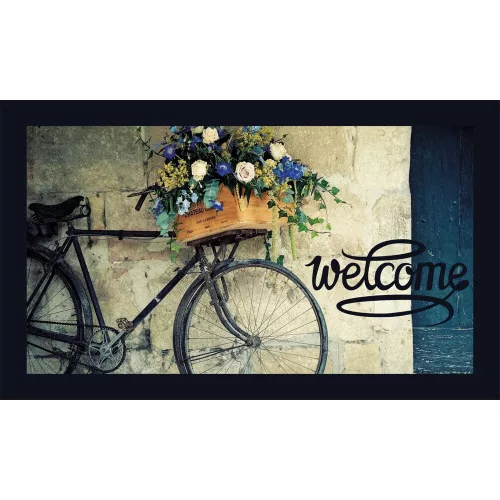 Tartós PVC lábtörlő, 45 x 70 cm | 50% nem szőtt filc