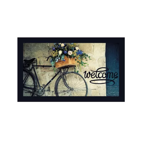 Tartós PVC lábtörlő, 45 x 70 cm | 50% nem szőtt filc