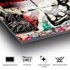 Banksy Tempered Glass Art, 45x65 cm, 4mm vastag
