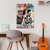 Banksy Tempered Glass Art, 45x65 cm, 4mm vastag
