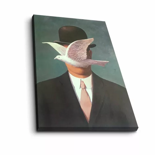 Férfi kalapban Canvas Art, 45x70 cm, Velúr