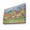 Cézanne dekoratív vászonfestménye, 70x100 cm, Velúr