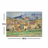 Cézanne dekoratív vászonfestménye, 70x100 cm, Velúr
