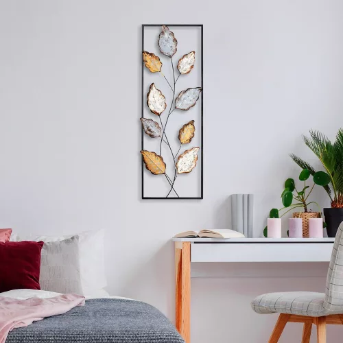 Kézzel készített fém faltartozék, 32 x 90 cm | 100% fém, egyedi design