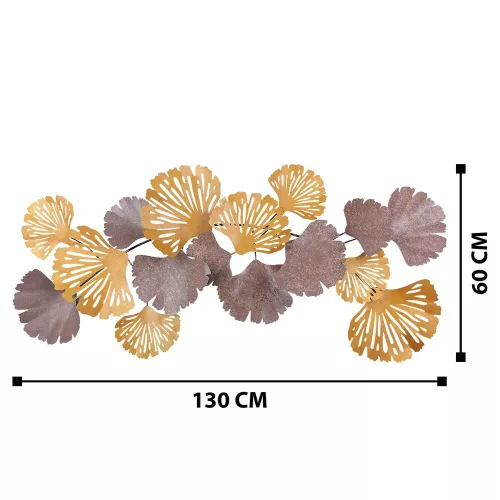 Kézzel készített fém falkiegészítő, 130 x 60 cm | 100% fém, egyedi design