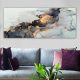 Elegáns vászonfestmény, 50 x 120 cm, 100% fa keret