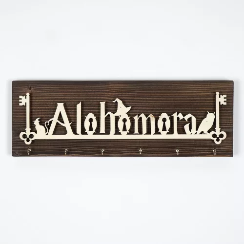 Tömör fa kulcstartó, 40 x 14 x 3 cm | Tartós & Stílusos