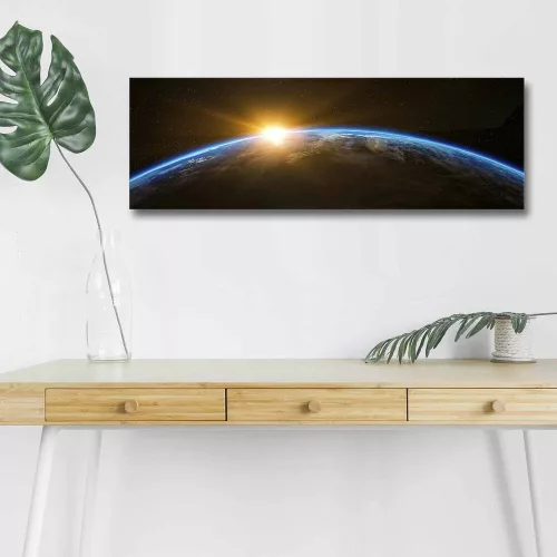 LED-es világítóvászon festmény, 30x90 cm, Velúr, Fakeret
