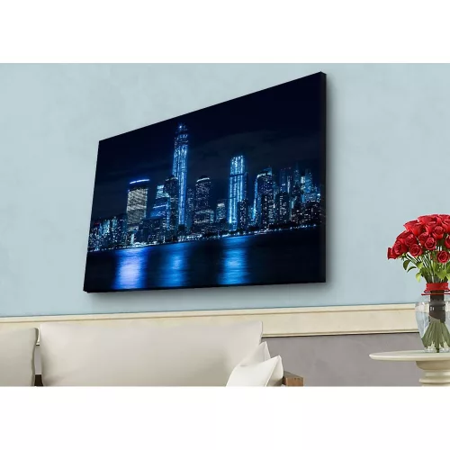LED-es világítóvászon festmény, Velúr, 45x70 cm, Fakeret