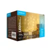 LED fényfüggöny , beltéri/kültéri 192 db LED , 3 x 2 m , meleg fehér , 8 programos , IP44 , Modee