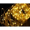 Led fényfüzér , beltéri , meleg fehér , rézszálás , elemes ,100 LED , 5 m  , IP20 , Modee